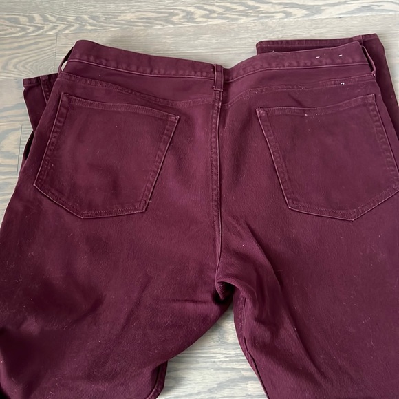 J. Crew Sutton Burgundy Jean - Picture 2 of 4